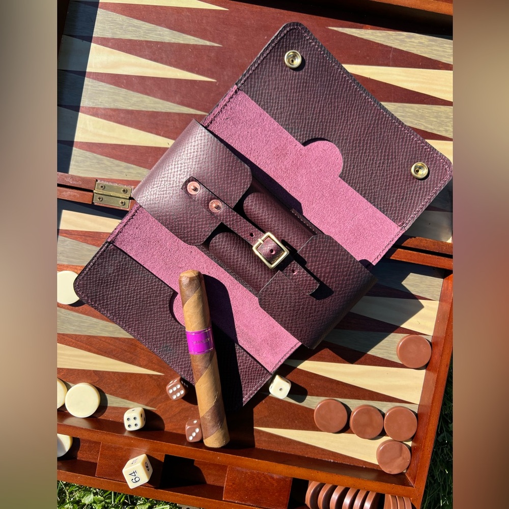 Horween leather cigar case